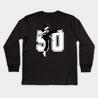 Black White I'm 50 Sally O'malley Kids Long Sleeve T-Shirt